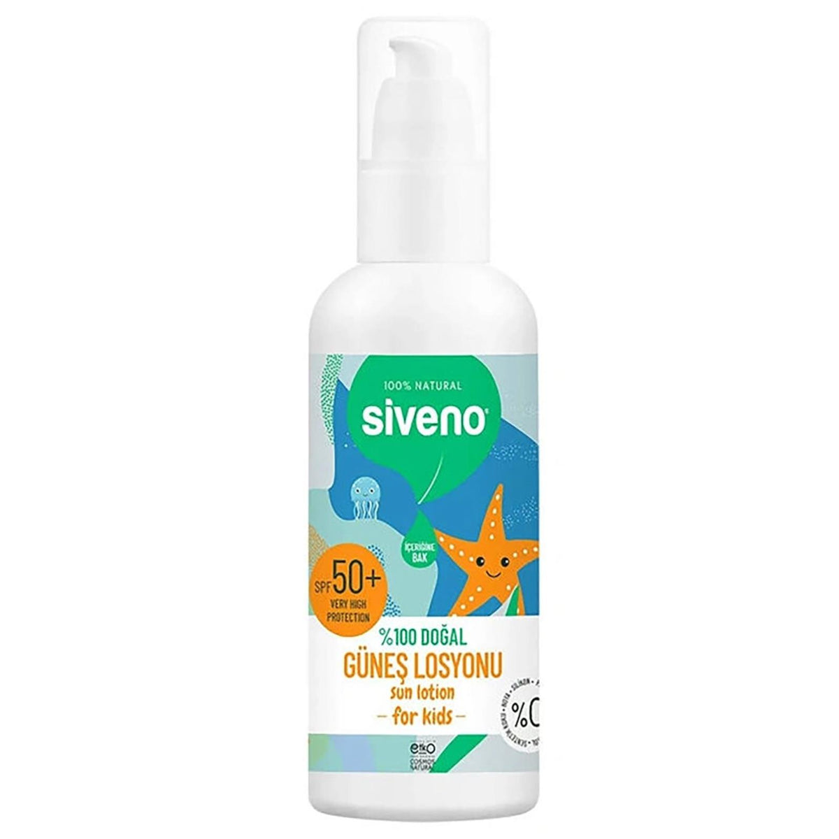 Siveno %100 Doğal Çocuklar İçin Güneş Losyonu 100 ml