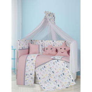Aras Bebe Safari Uyku Seti 60*120 - Pembe