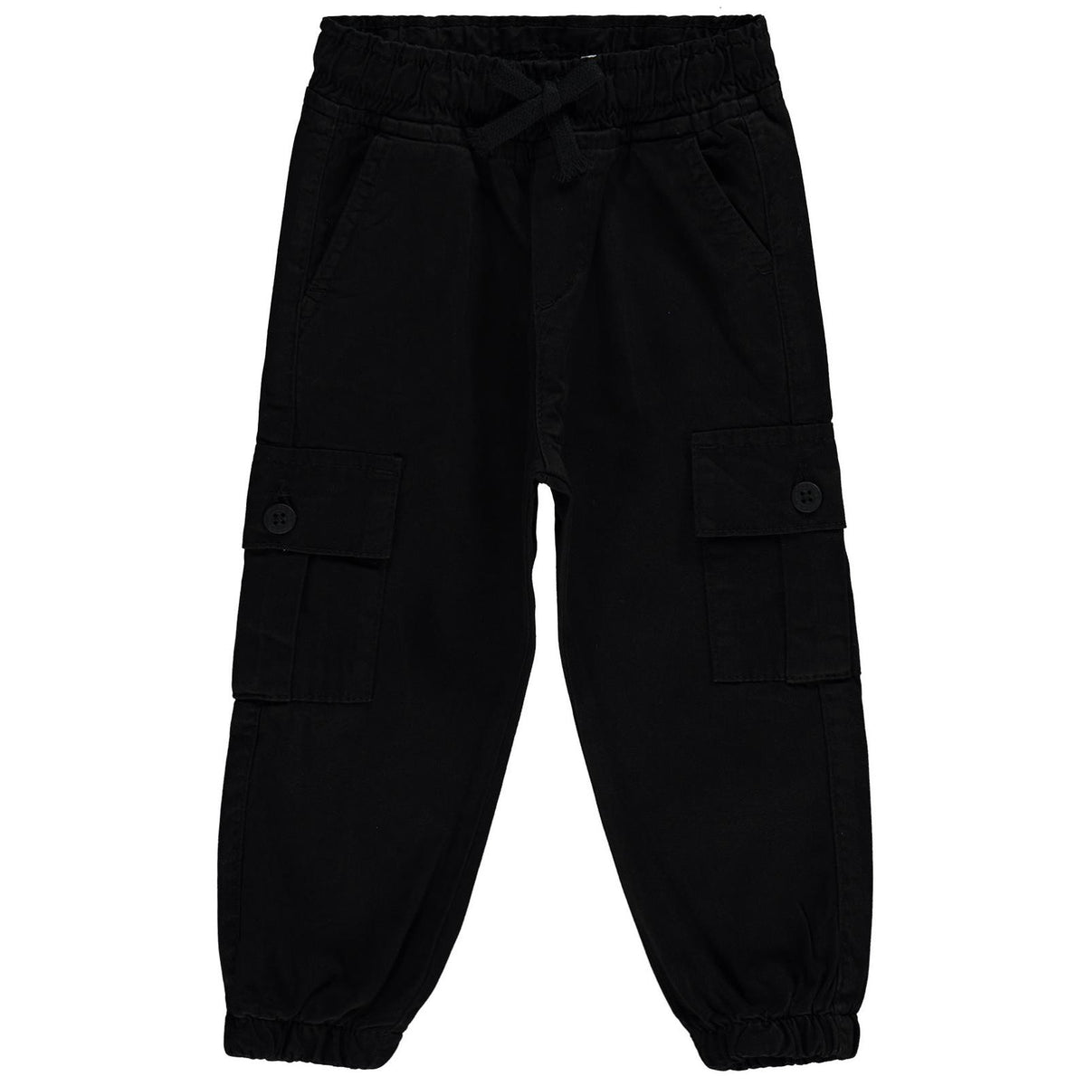 Civil Boys Bel Paça Lastikli Kargo Cepli 2-5 Yaş Pantolon - Siyah
