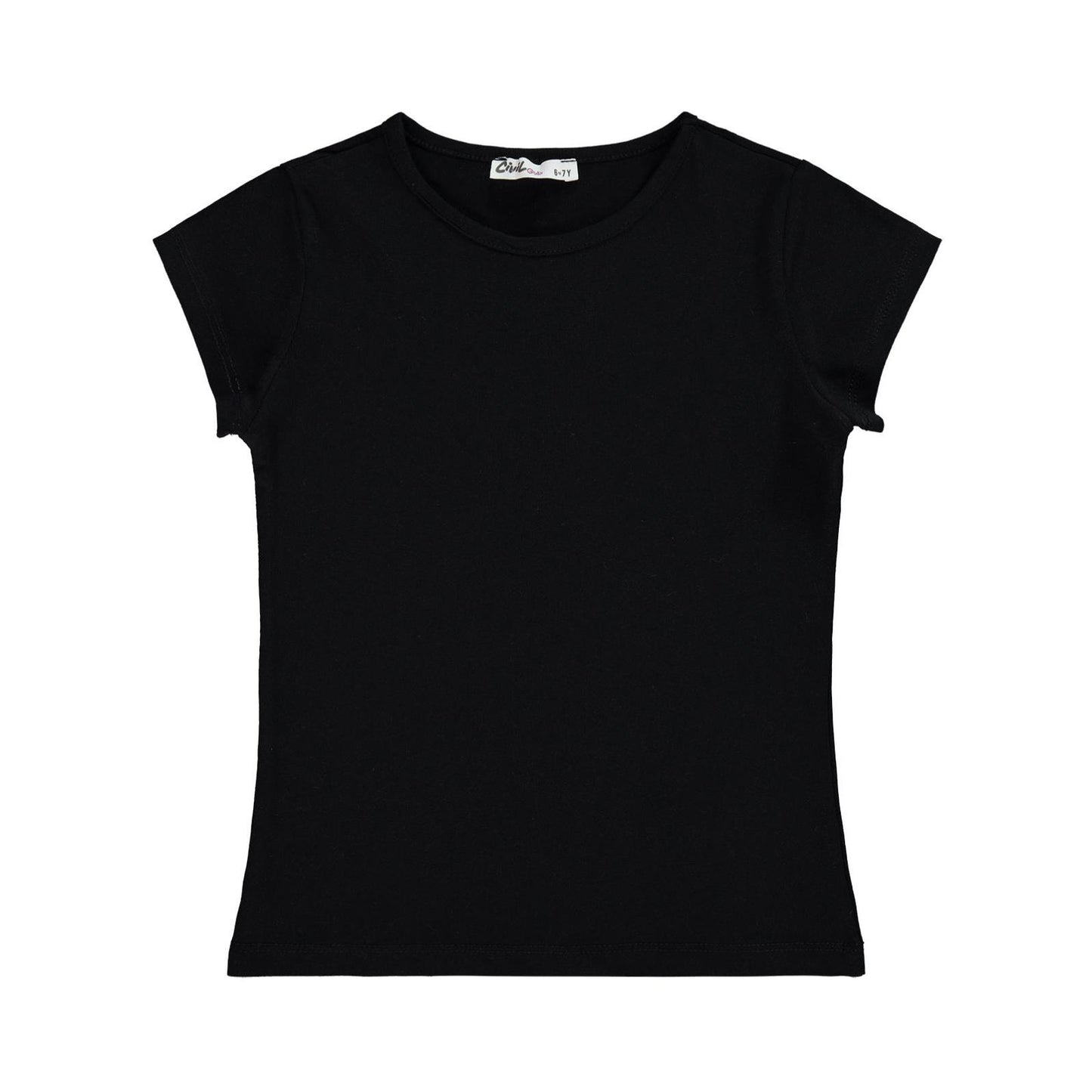 Civil Girls Basic 6-9 Yaş Tişört - Siyah