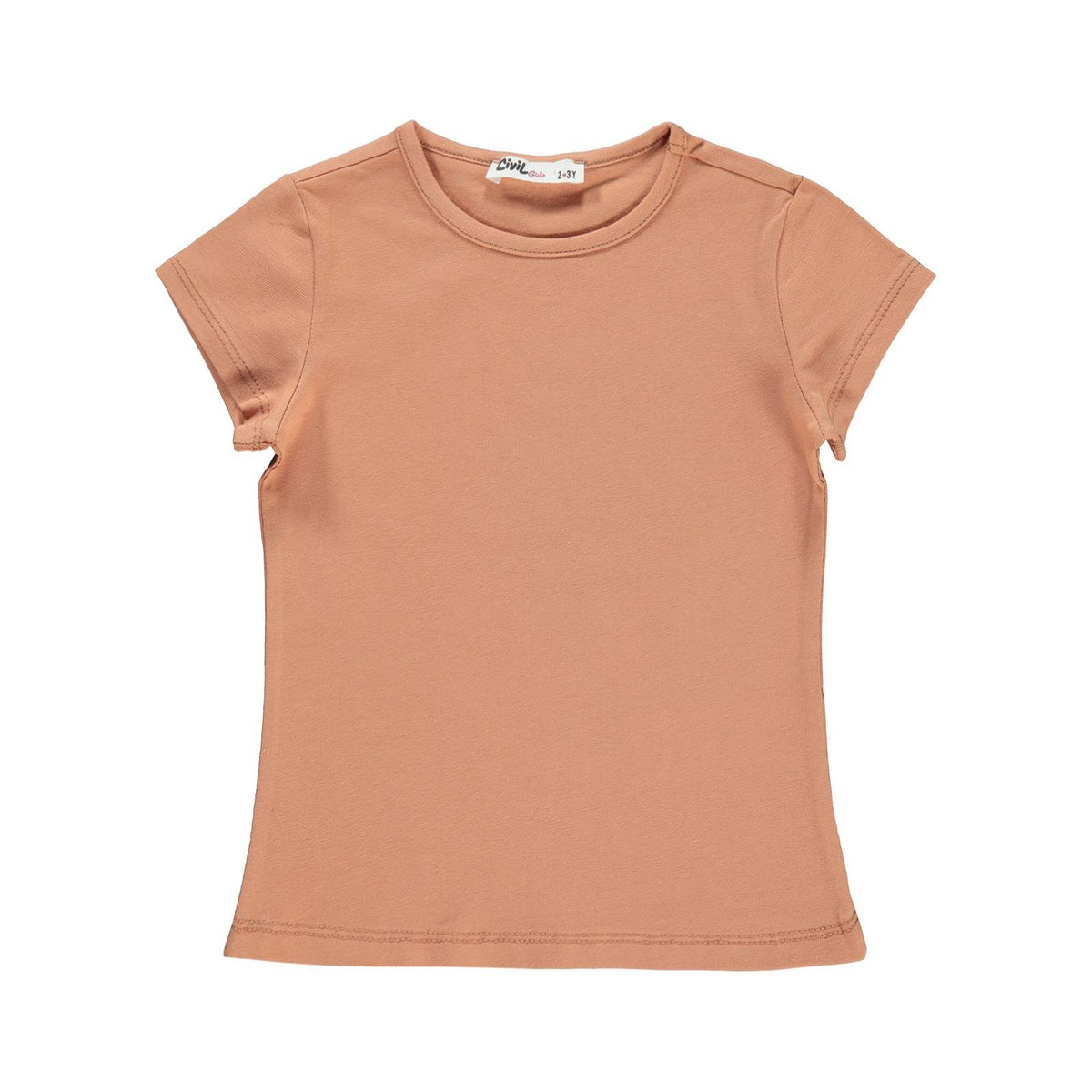 Civil Girls Basic 2-5 Yaş Tişört - Beyaz