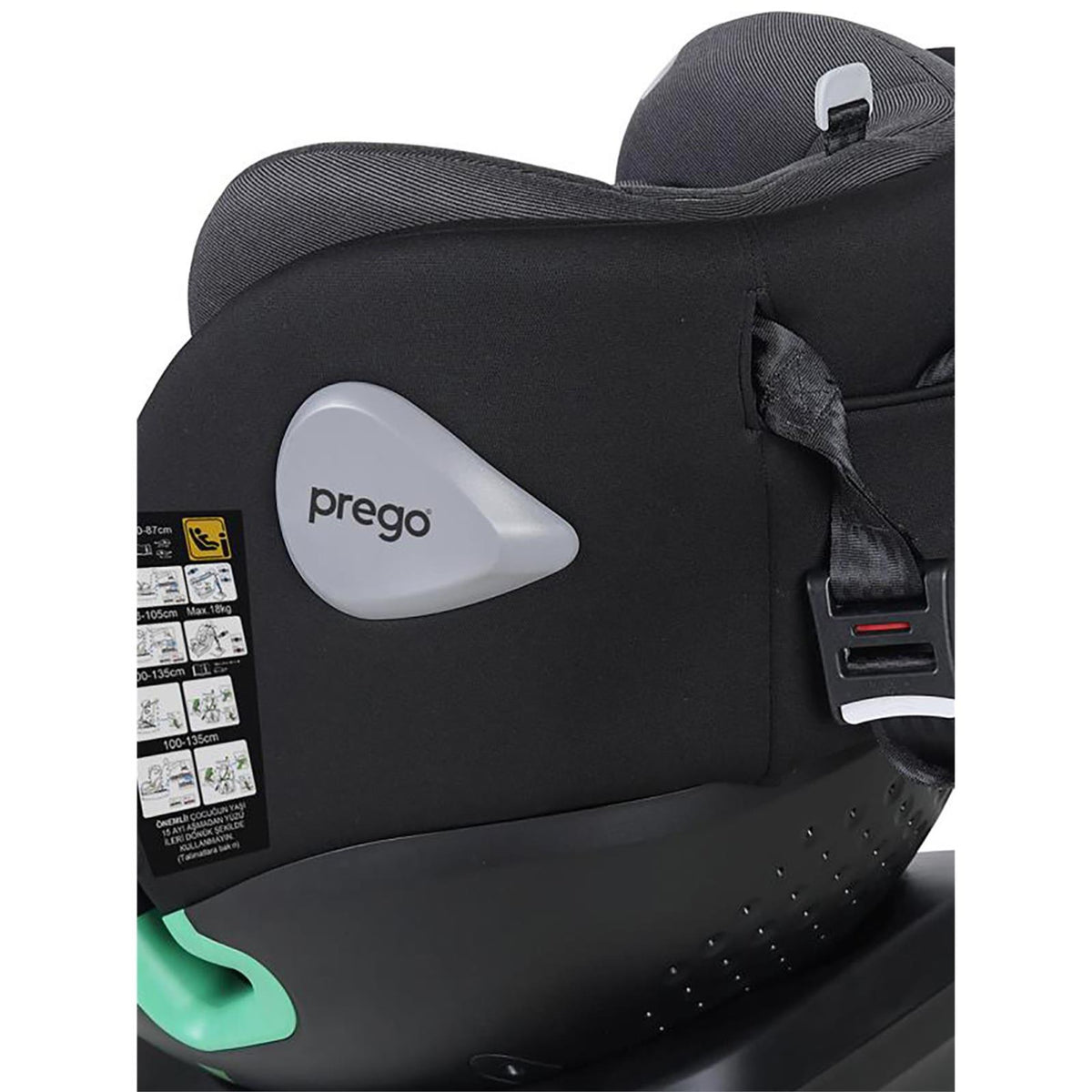 Prego TronFix I-Size 0-36 Kg Oto Koltuğu - Siyah