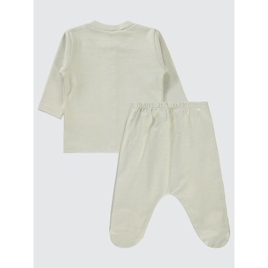 Civil Baby Düz 1-6 Ay Pijama Takımı - Bej