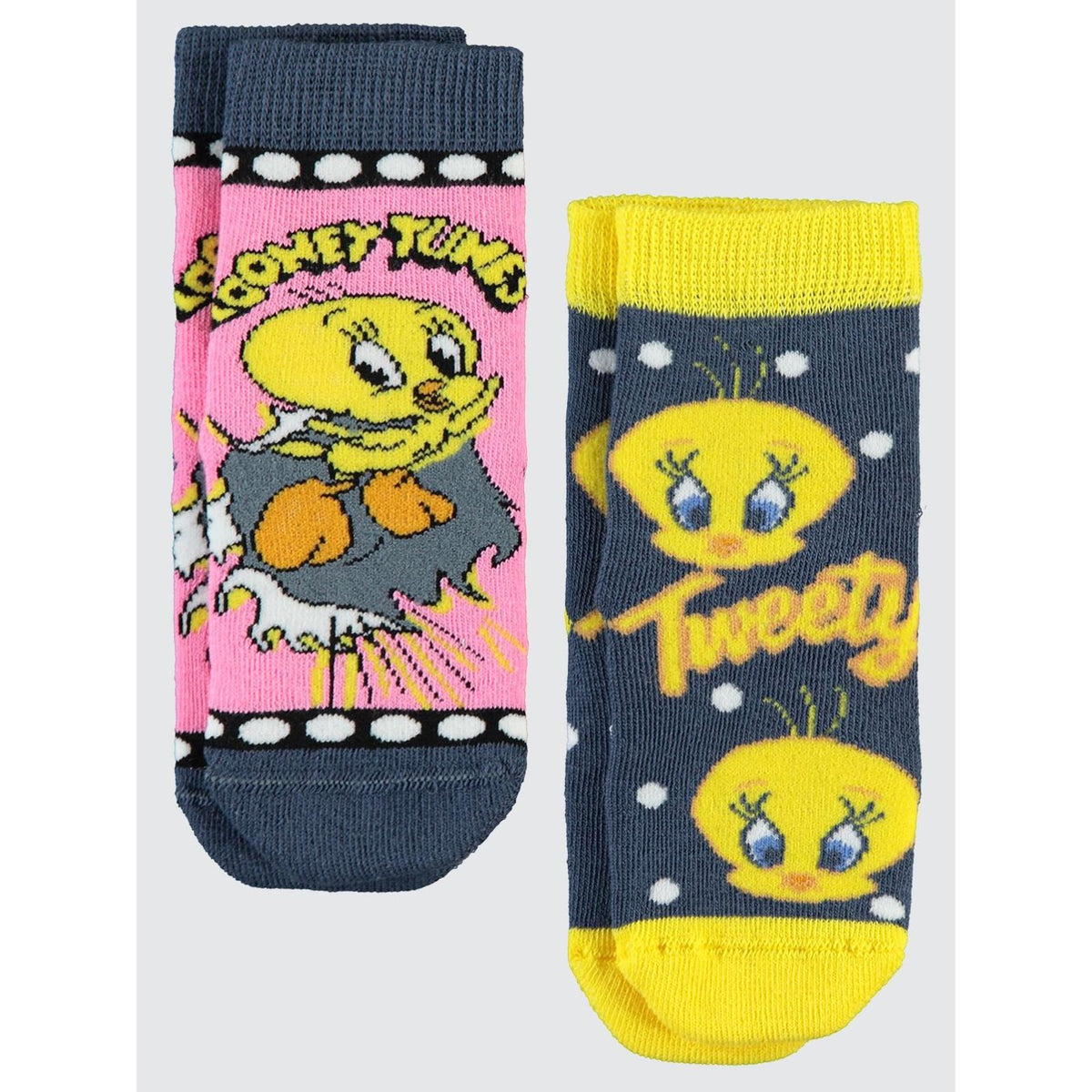 Tweety Havlu 2'li 2-12 Yaş Kız Soket Çorap