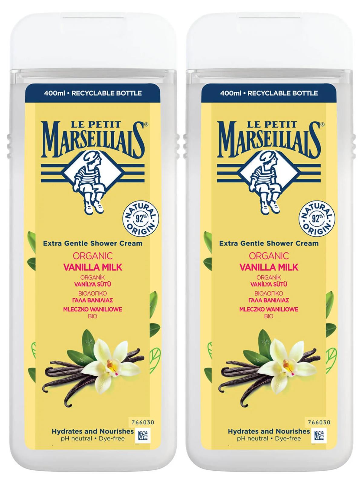 Le Petit Marseillais Vanilya Sütü Duş Jeli 400+400  ml