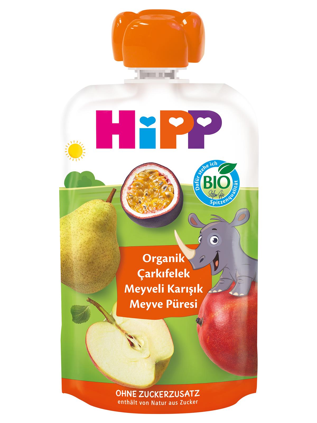 Hipp Mama Organik Çarkıfelek Meyveli Karışık Meyve Püresi 100 gr