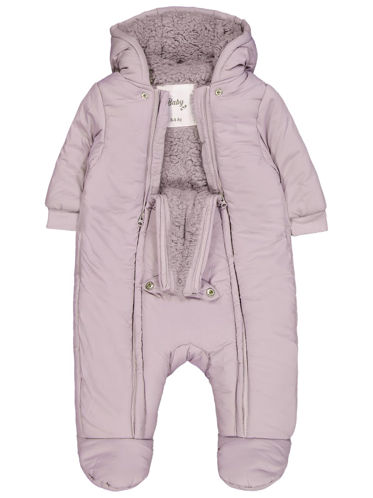 Civil Baby Kız Bebek  Basic Astronot Tulum  6-18 Ay  - Lila