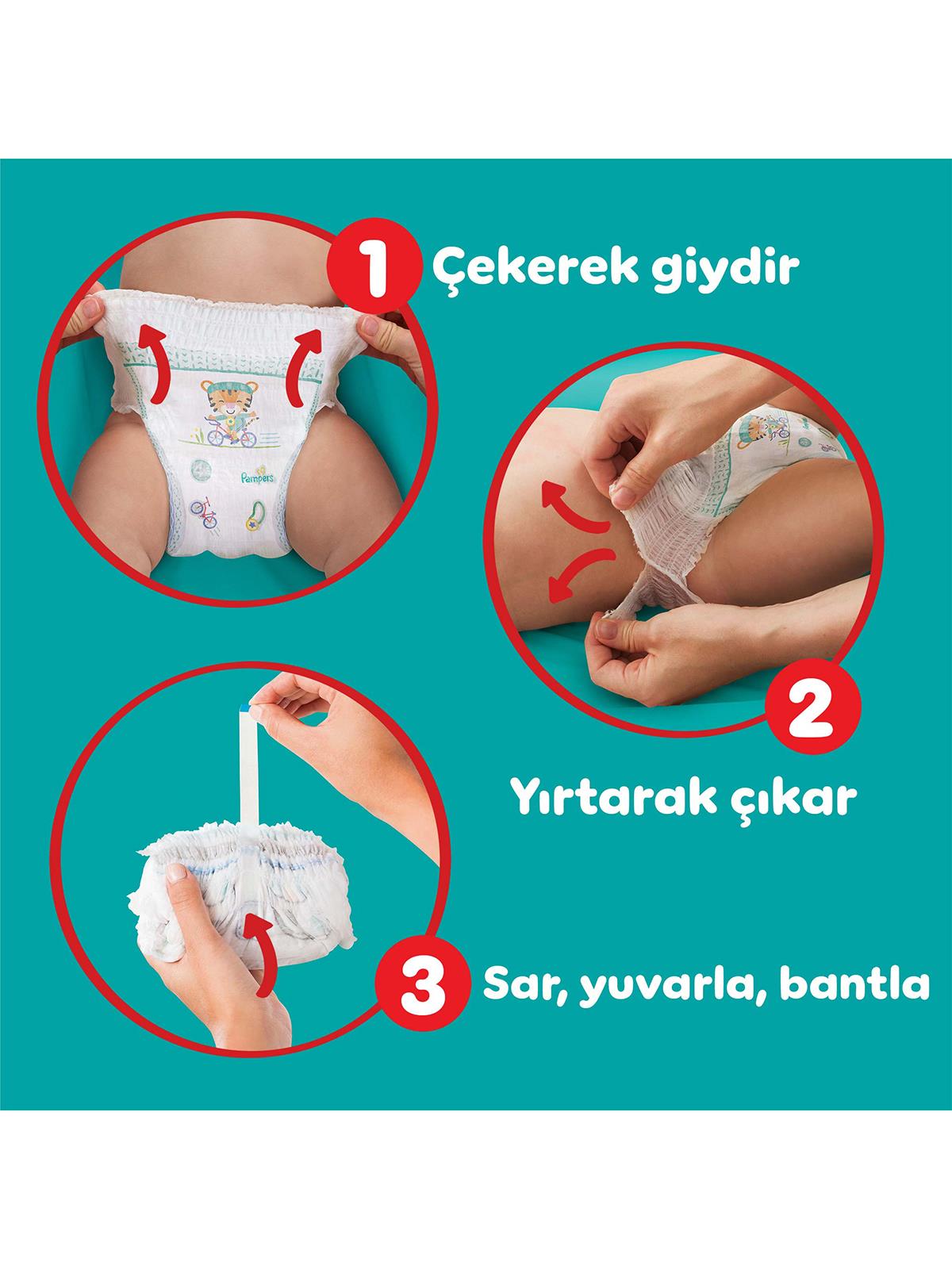 Prima Bebek Bezi Külot Bez Fırsat Paketi Maxi 4 Beden 62'li - Standart