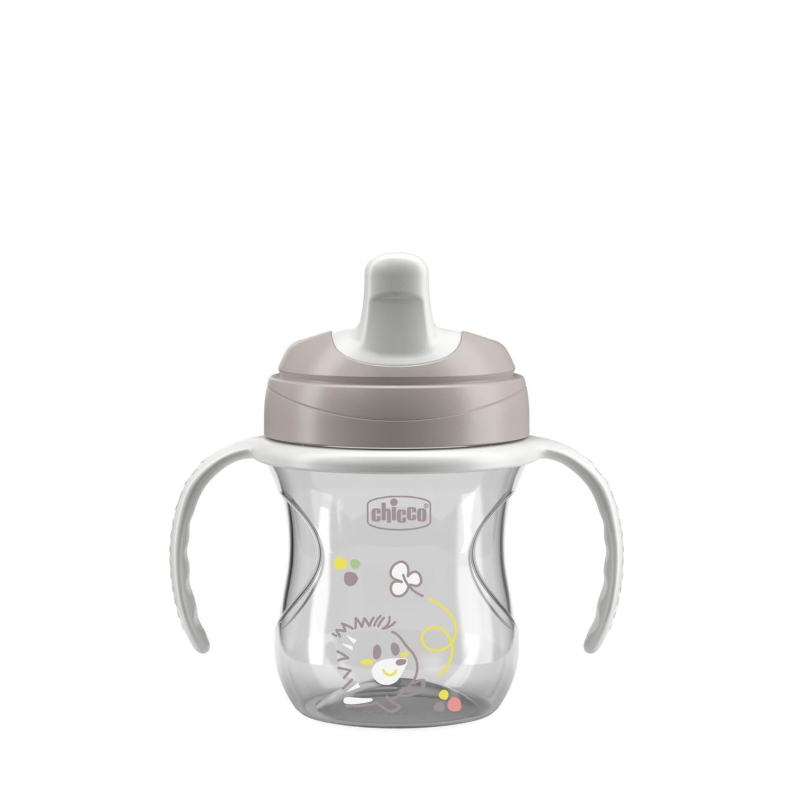 Chicco Yarı Yumuşak Uçlu Bardak 6 Ay+ - Gri