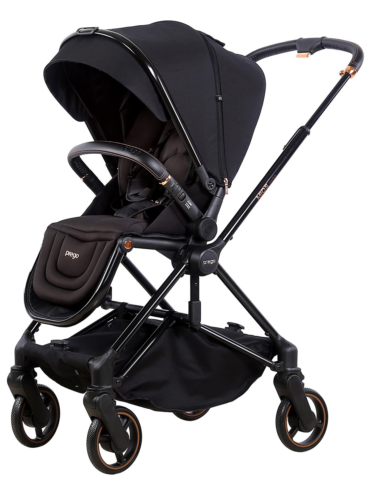 Prego Mios Premium Çift Yönlü Bebek Arabası - Siyah