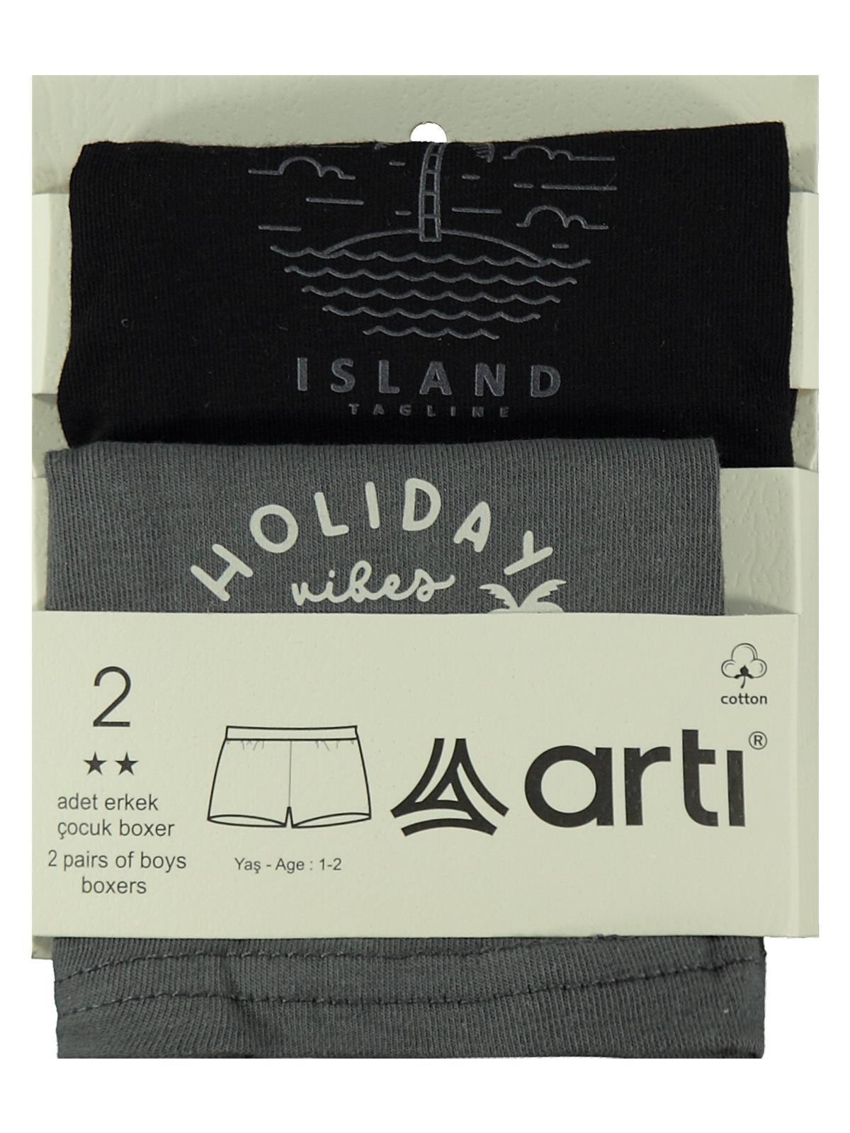 Island Erkek 2'li Boxer Set | Okul Kreş ve Günlük Kullanım