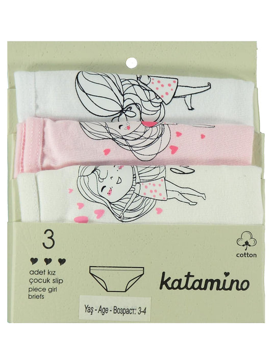 Safinaz Kız 3'lü Slip | Okul Kreş ve Günlük Kullanım