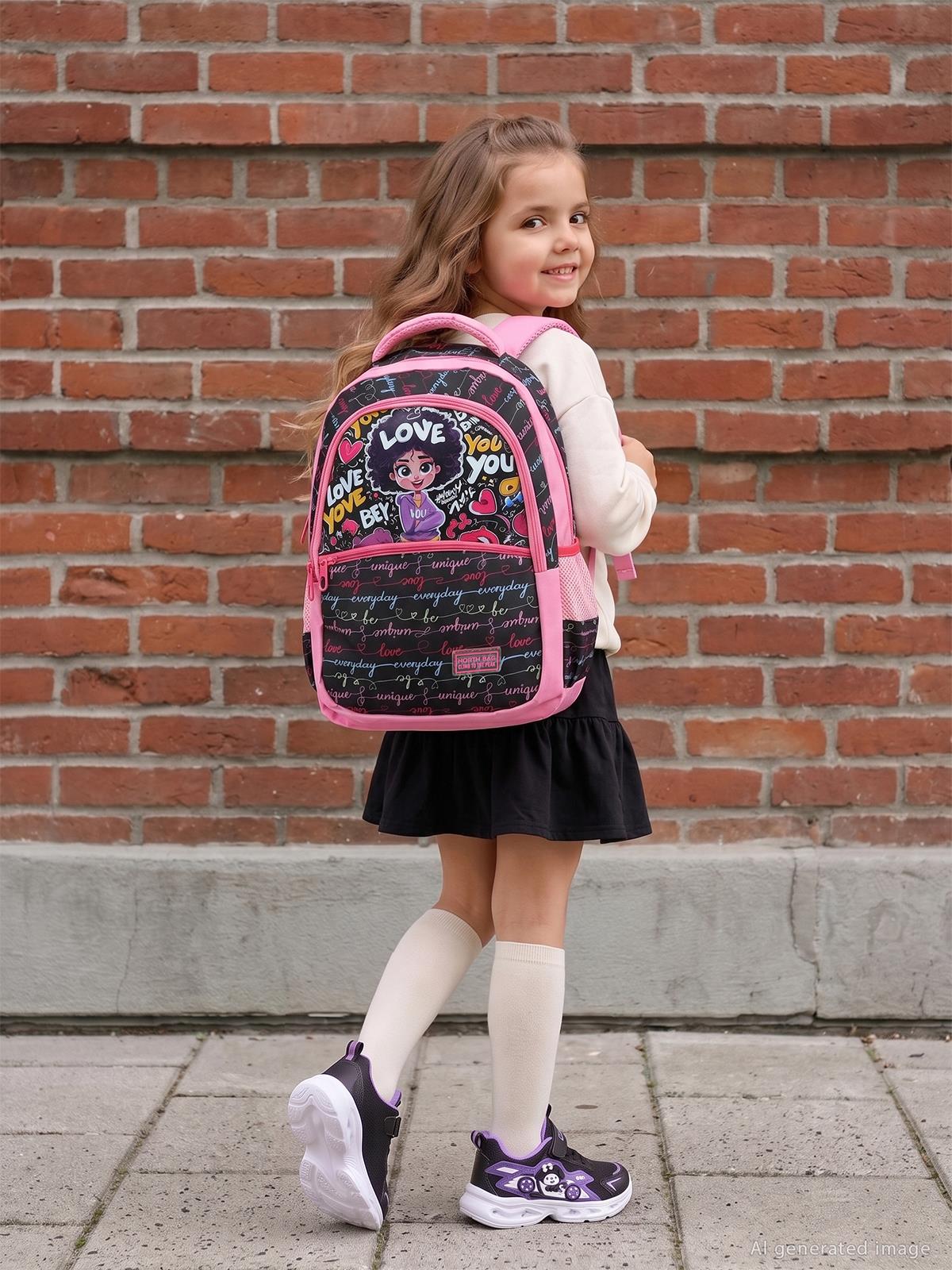 Startech Spor North Bag Love You Pınk Okul Çantası
