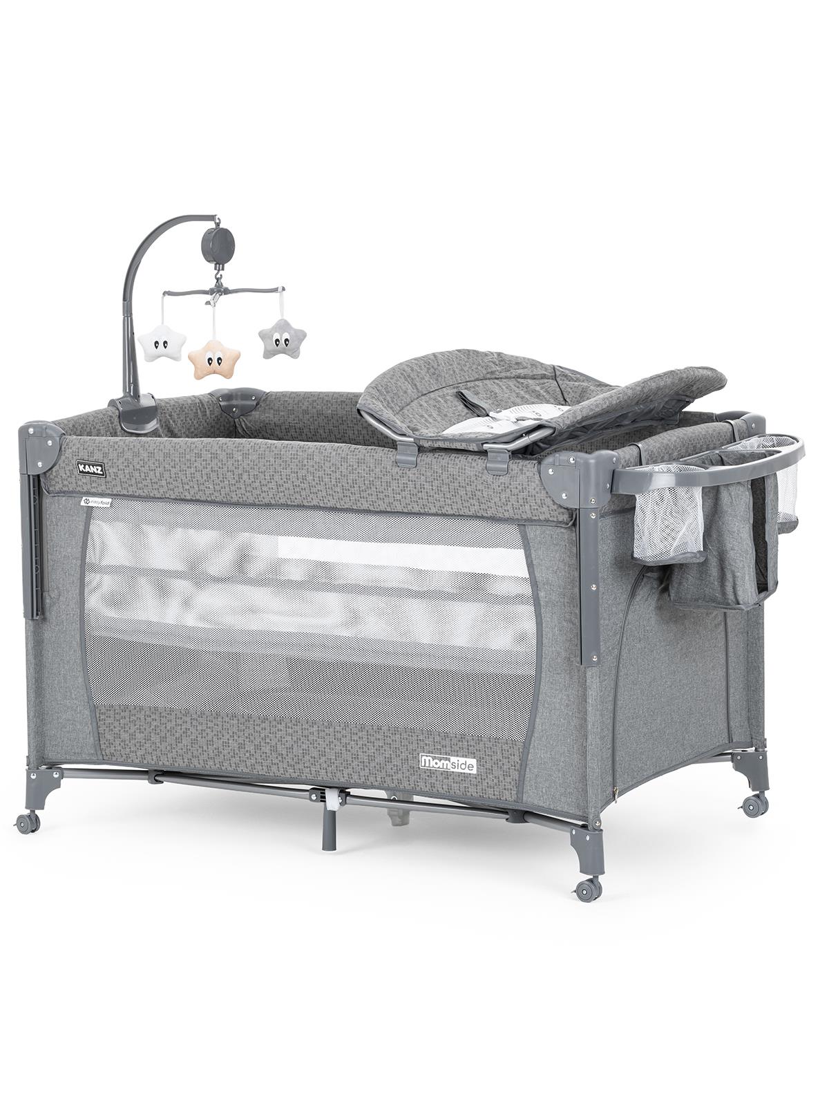 Kanz Momside Anne Yanı Oyun Parkı 70*110 Cm - Gri
