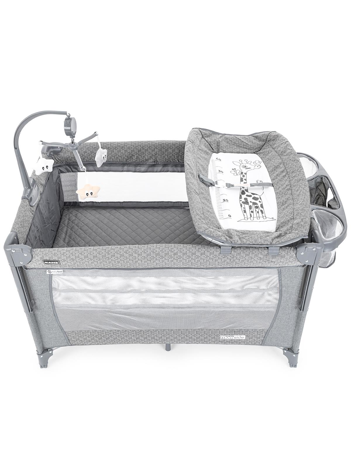 Kanz Momside Anne Yanı Oyun Parkı 70*110 Cm - Gri