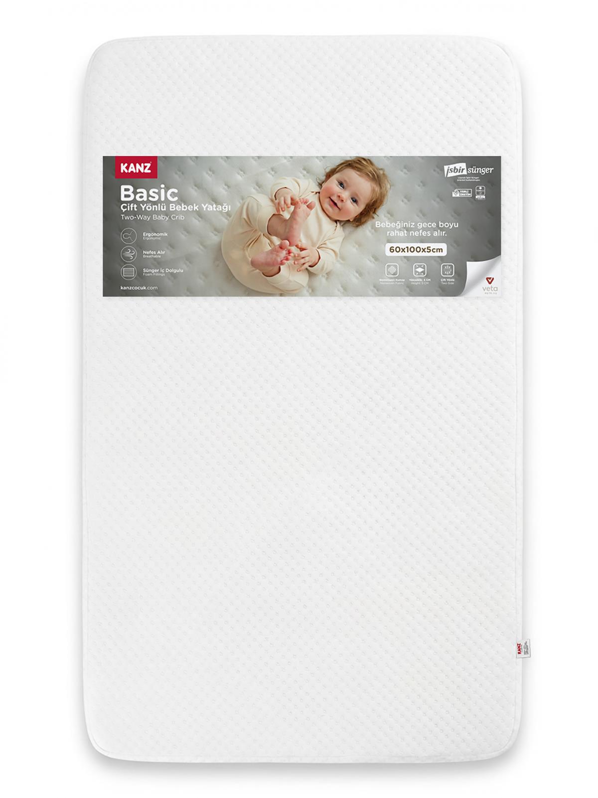 Kanz Basic 60*100 Oyun Parkı Yatağı 5 cm