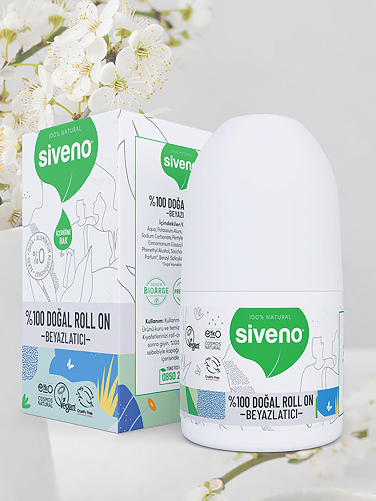 Siveno %100 DOĞAL ROLL-ON- BEYAZLATICI