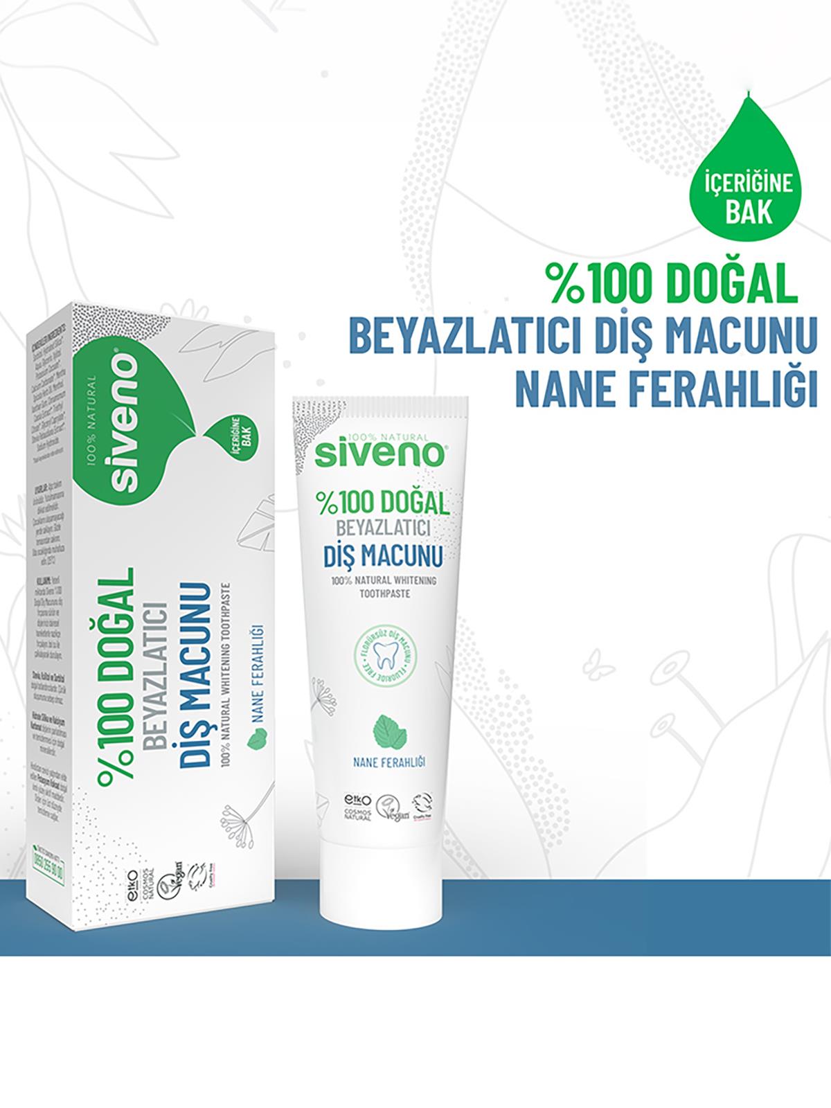 Siveno %100 Doğal Beyazlatıcı Diş Macunu