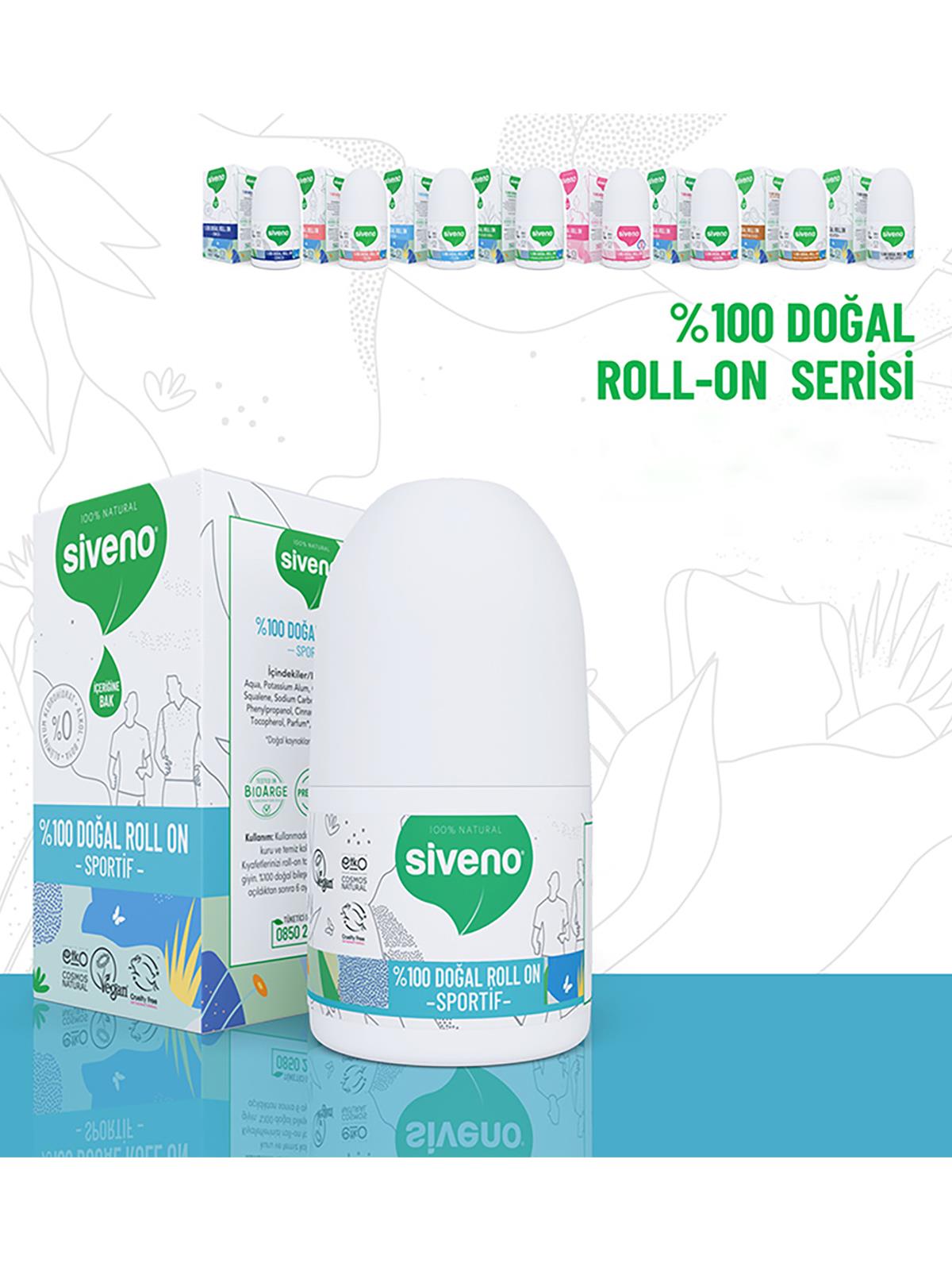 Siveno Doğal RolL-On - Sportive 50 ml