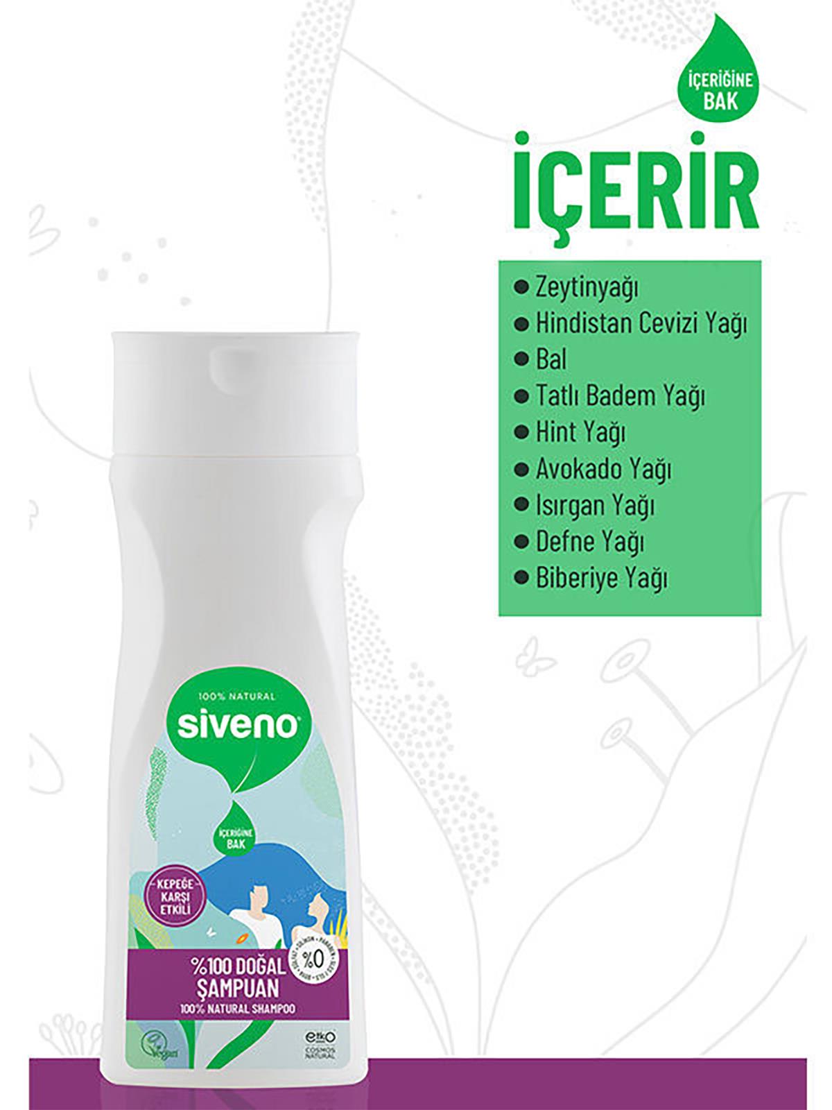 Siveno %100 Doğal Kepek Şampuanı 300ml