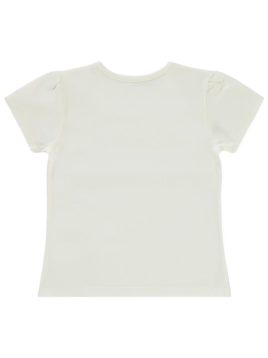 Civil Baby Kız Bebek Tişört 6-18 Ay - Ekru