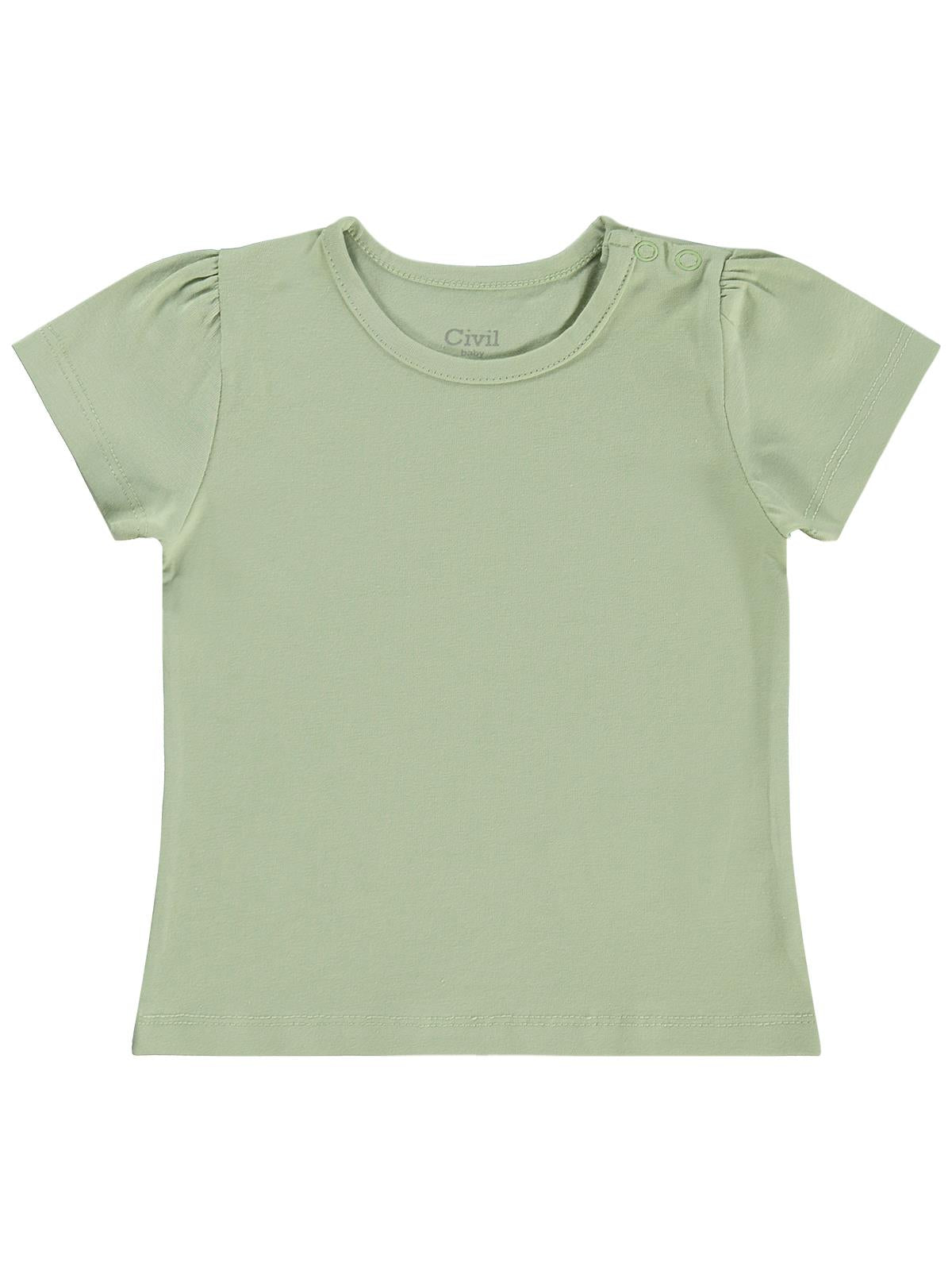 Civil Baby Kız Bebek Tişört 6-18 Ay - Yeşil