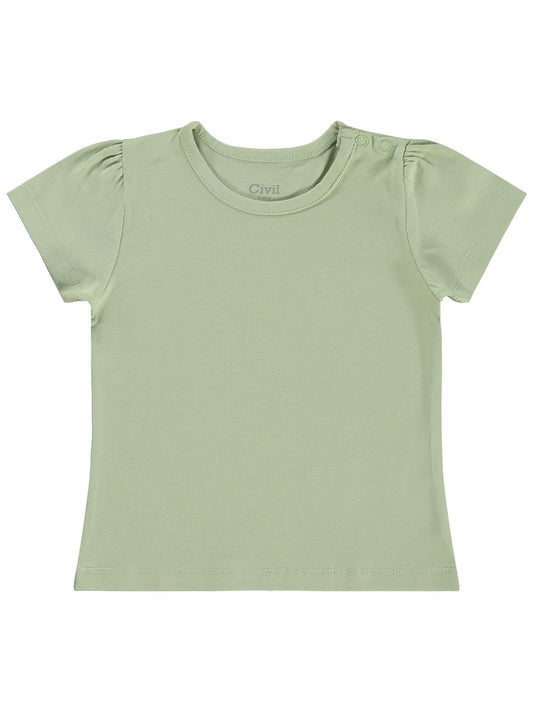 Civil Baby Kız Bebek Tişört 6-18 Ay - Yeşil