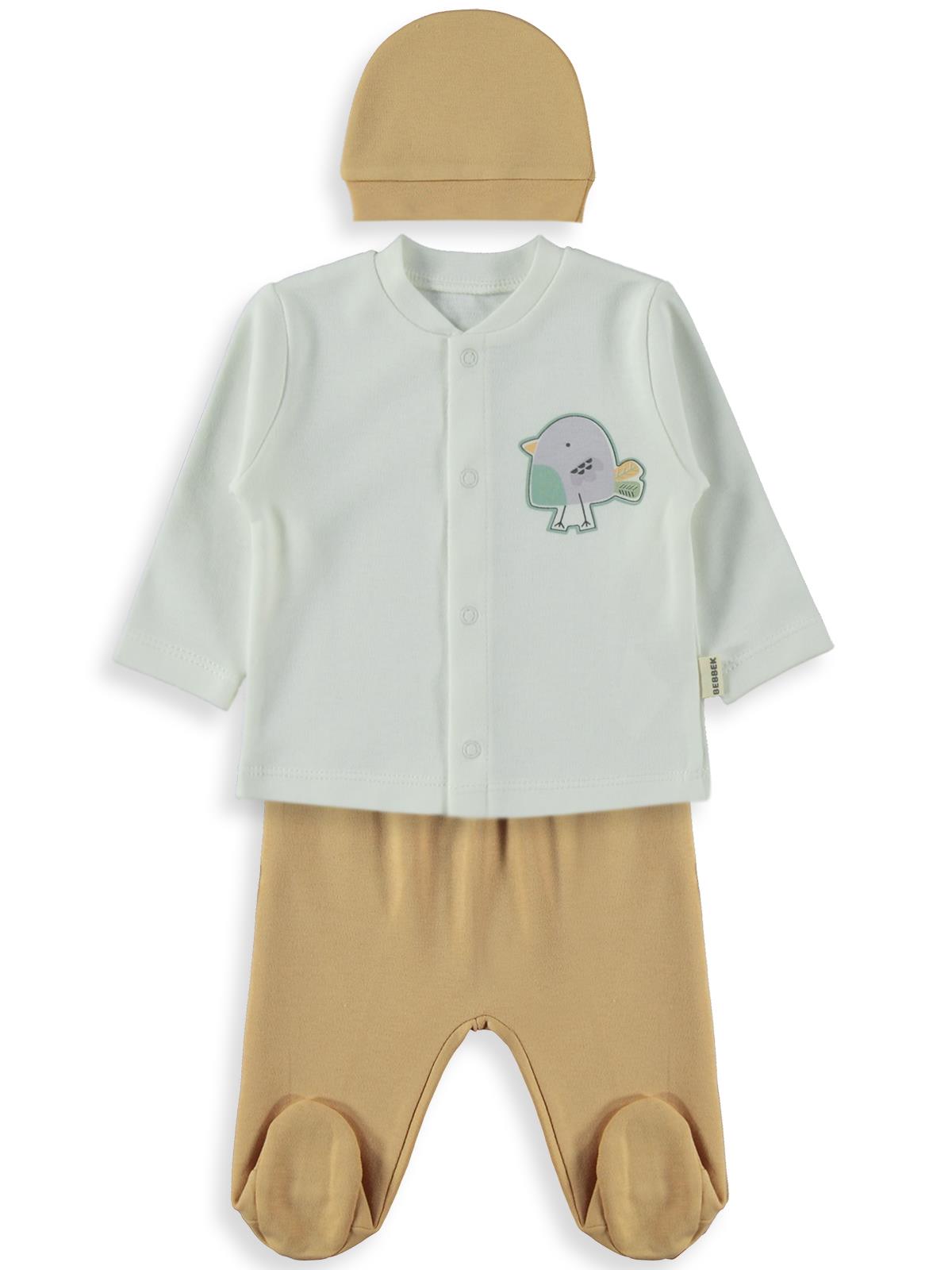 Bebbek Cute Parrot  Zıbın Setleri - Kahve