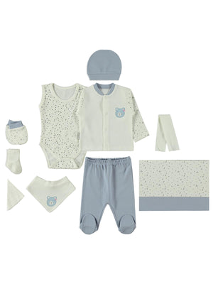 Bebbek Love Baby  Zıbın Setleri - Mavi