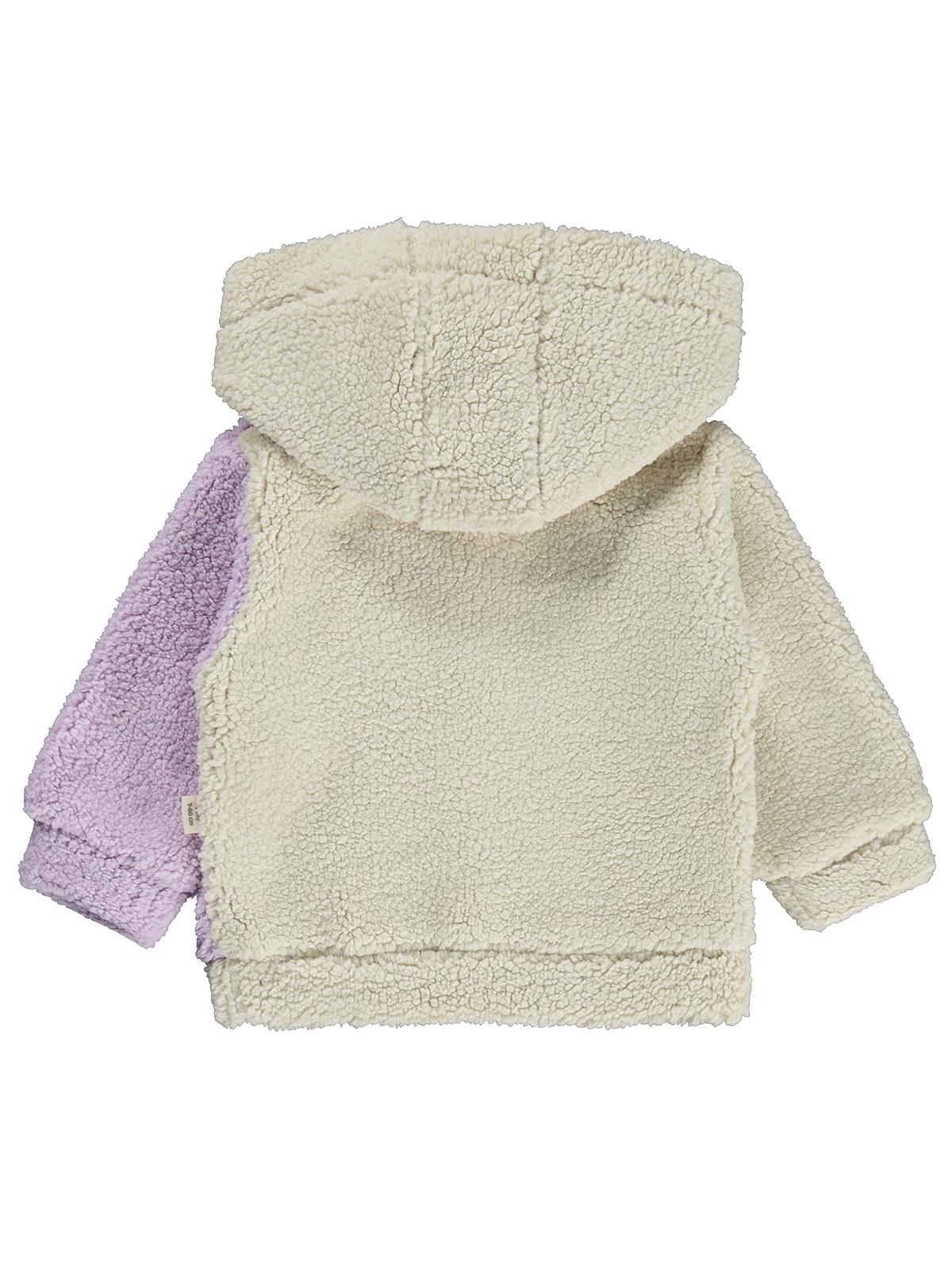 Bebbek Kapşonlu Fermuarlı 2-5 Yaş Sweatshirt - Lila