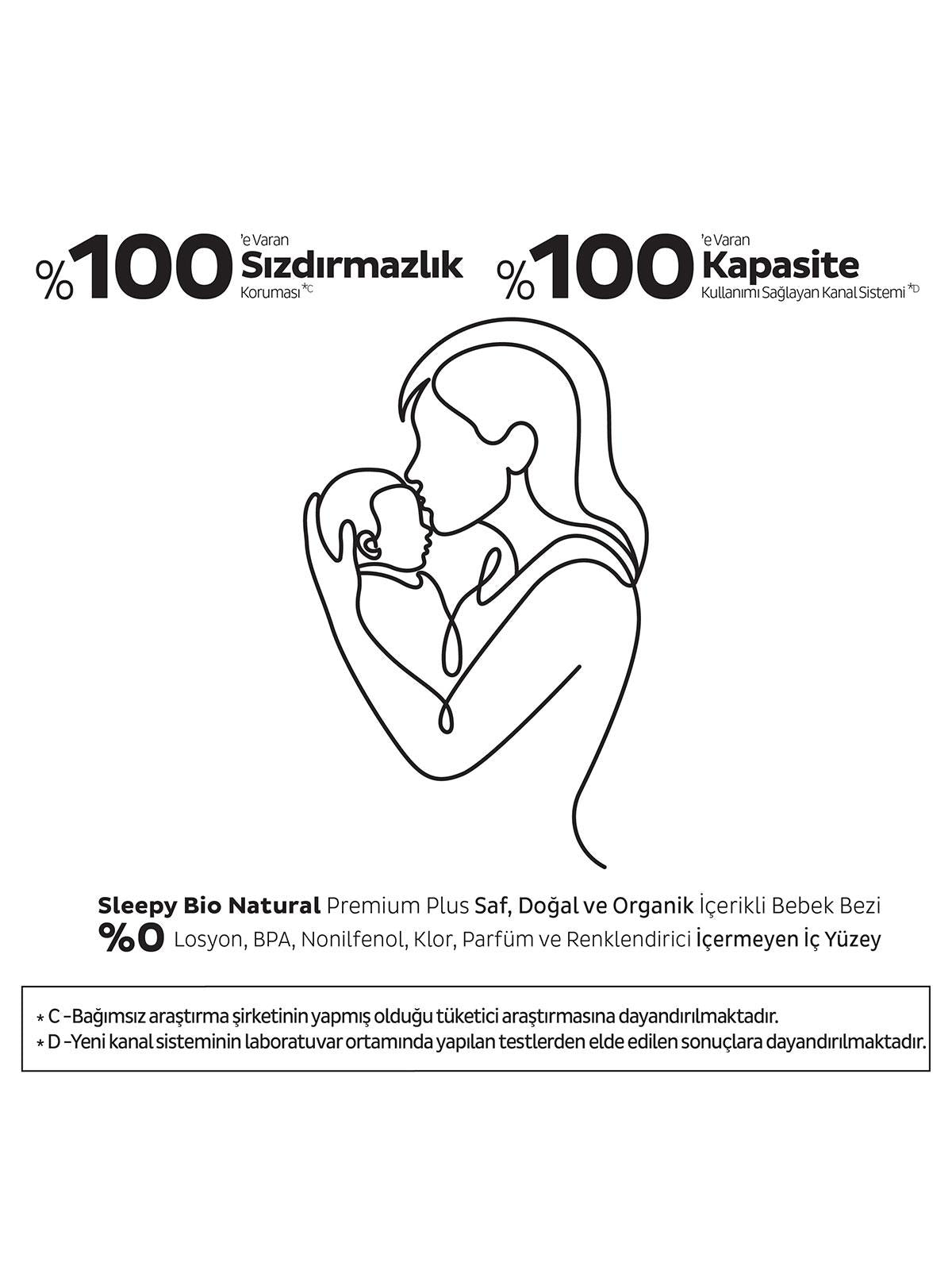 Sleepy Bio Natural Airbag Külot Bez 6 Numara XLarge 32 Adet