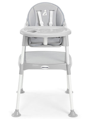 Wellgro Pretty 3in1 Çalışma Masalı Mama Sandalyesi - Gri