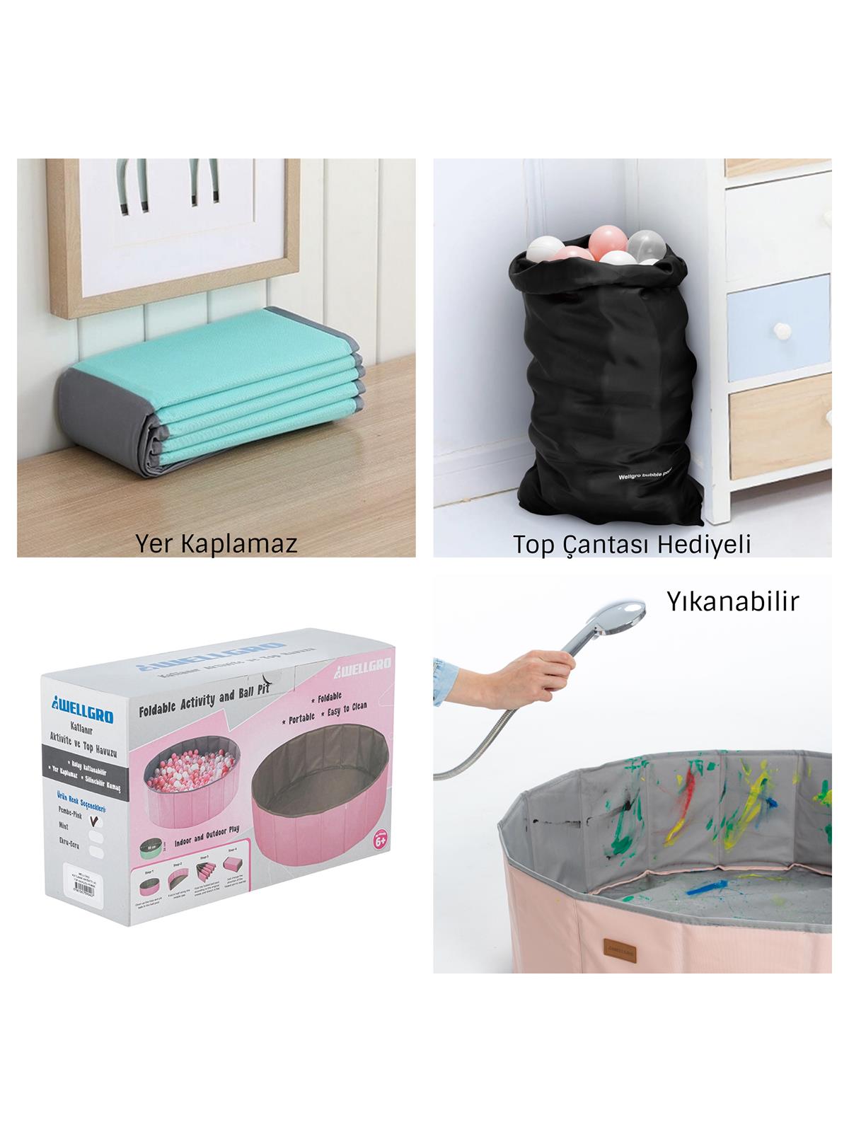 Wellgro150 Toplu Top Havuzu - Yeşil