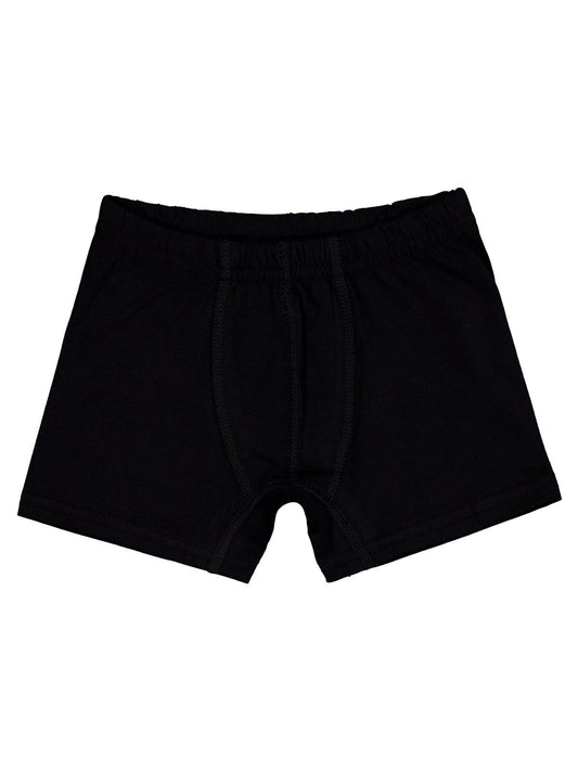 Domi Kids Gri-Siyah Erkek Çocuk 2'li Boxer | Likralı Süprem | Okul Kreş ve Günlük Kullanım