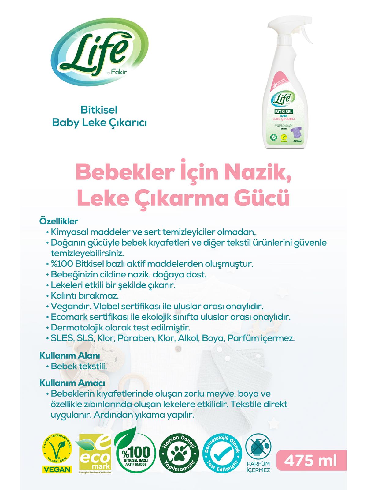 Fakir Bitkisel Bebek Leke Çıkarıcı 475 Ml