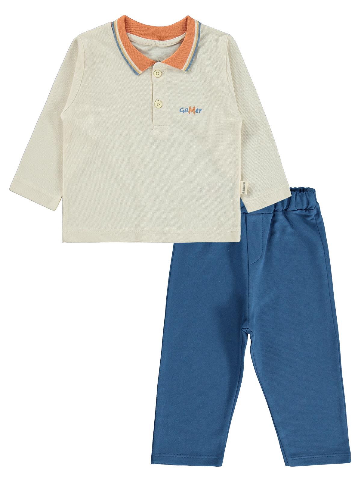 Bebbek Polo Pike Polo Yaka 2-5 Yaş Takım - Lacivert