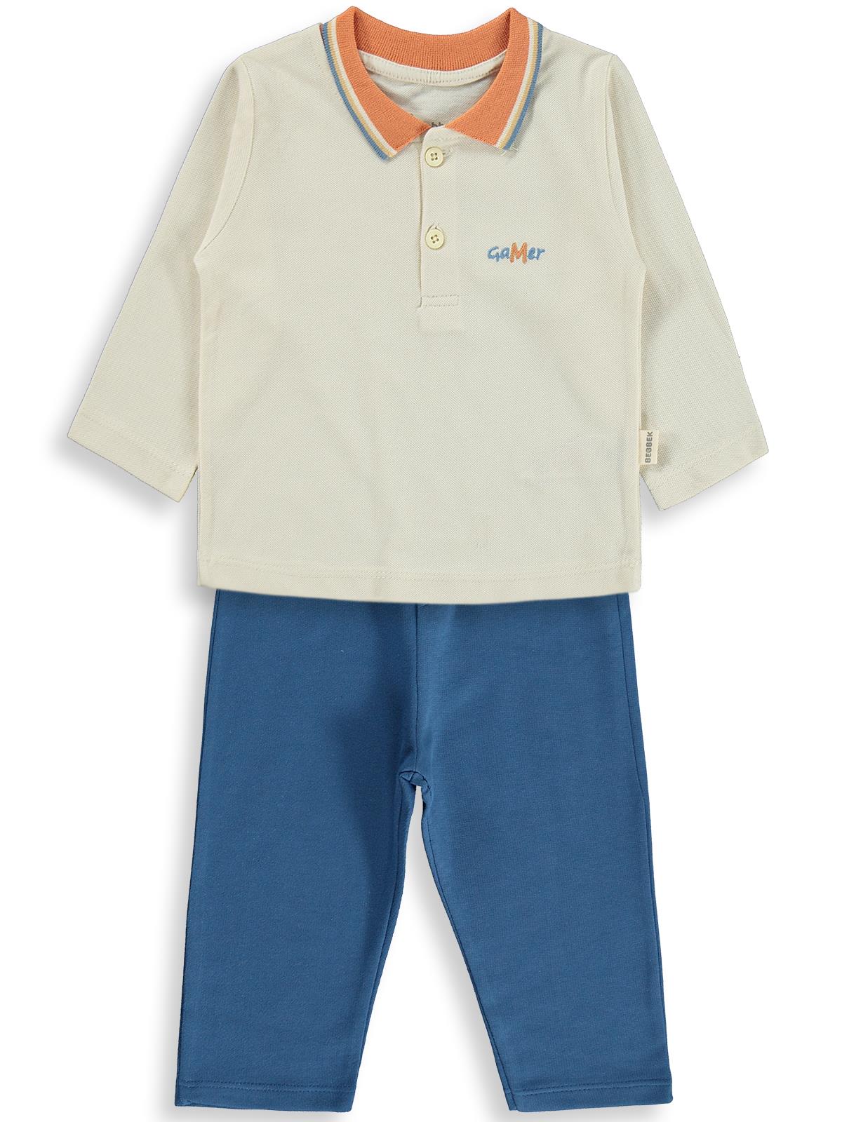 Bebbek Polo Pike Polo Yaka 2-5 Yaş Takım - Lacivert