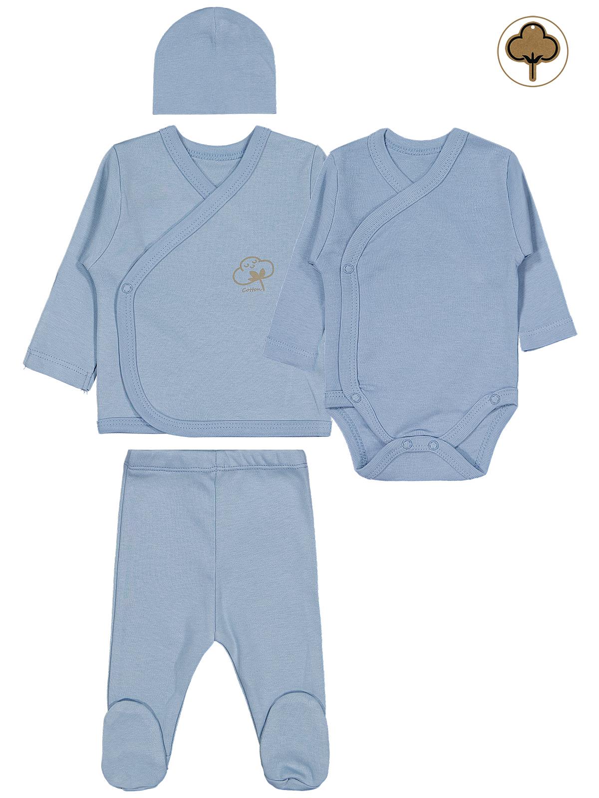 Civil Baby Organik Pamuklu  Set - Mavi