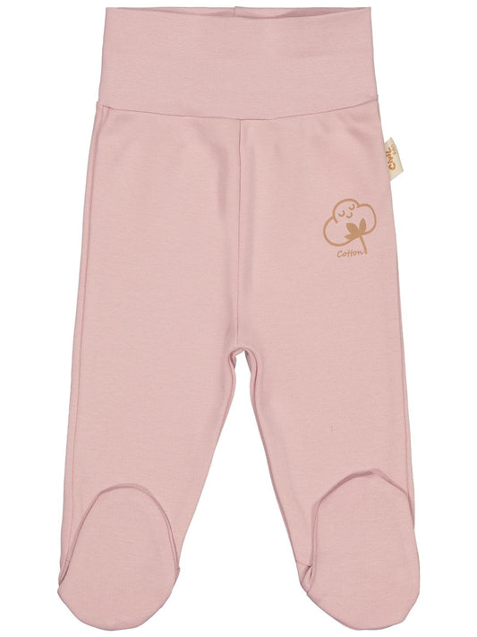Civil Baby Organik Pamuklu 0-6 Ay Patikli Tek Alt Bebe - Pembe