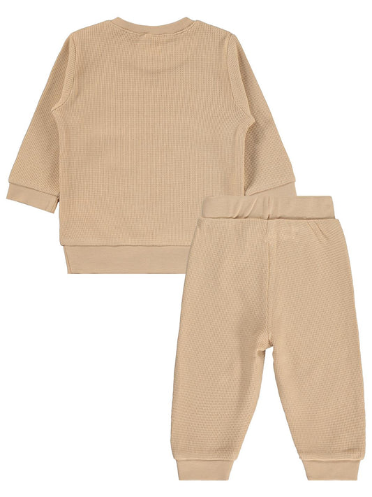 Civil Baby Patiksiz Güneş Etiketli 3-18 Ay Takım - Kahverengi