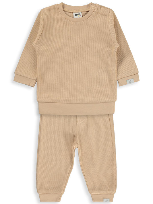 Civil Baby Patiksiz Güneş Etiketli 3-18 Ay Takım - Kahverengi