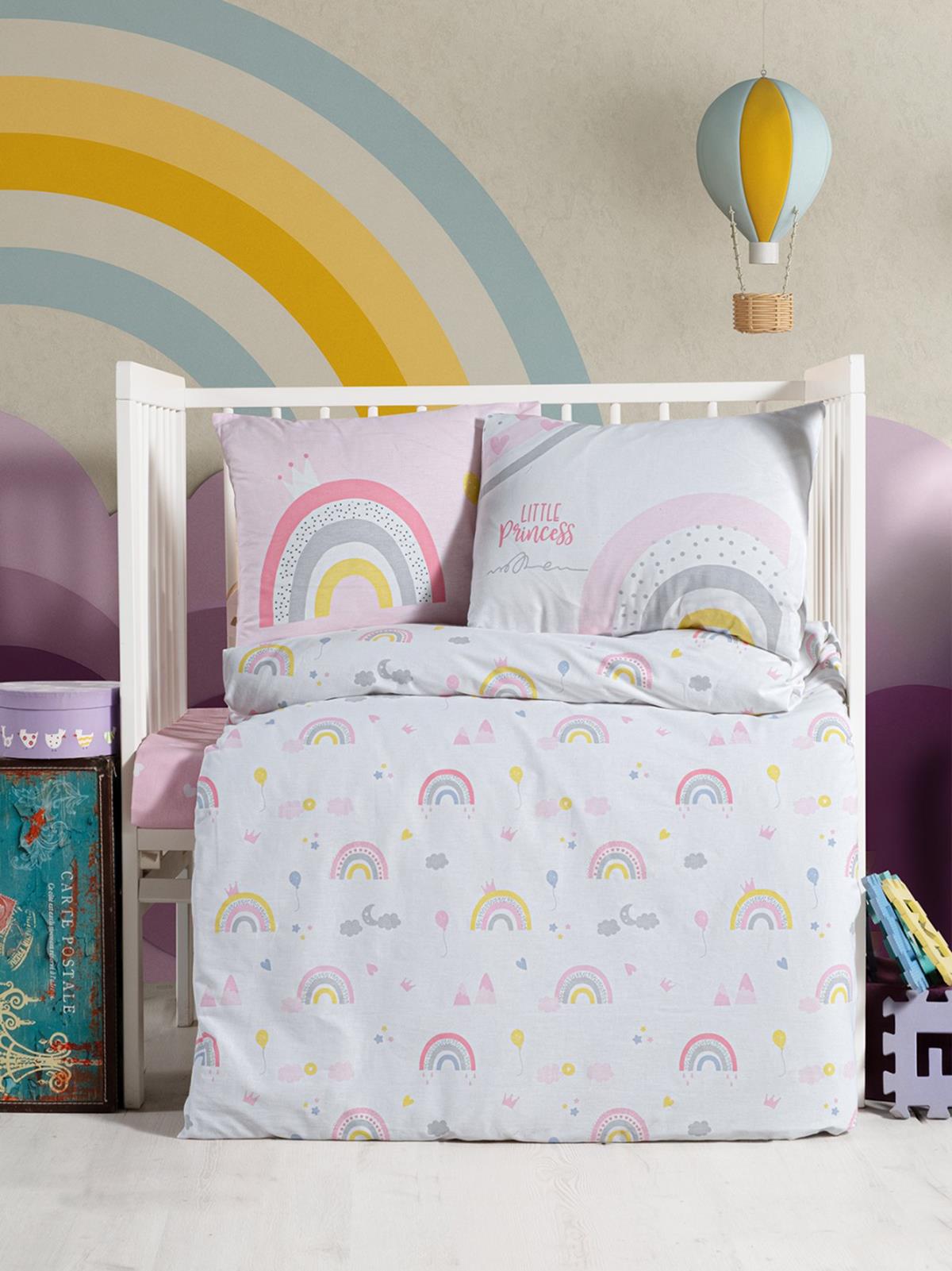 Kanz Ranforce Bebek Nevresim Takımı 100x150 cm - Pembe