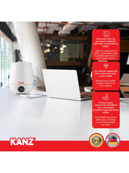 Kanz Dijital Üstten Doldurmalı Buhar Makinesi
