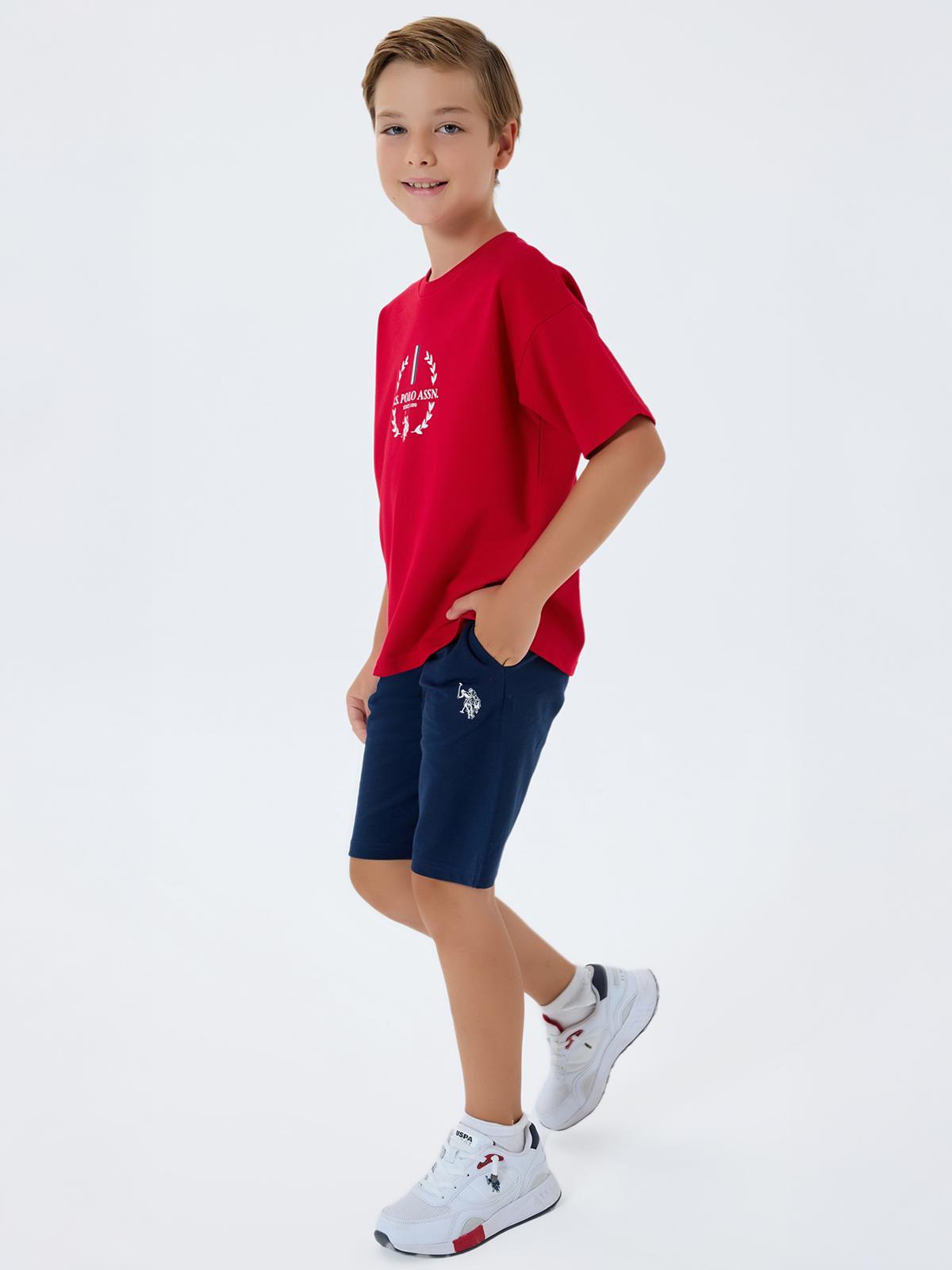 U.S. Polo Assn Kids 4-7 Yaş Takım - Kırmızı
