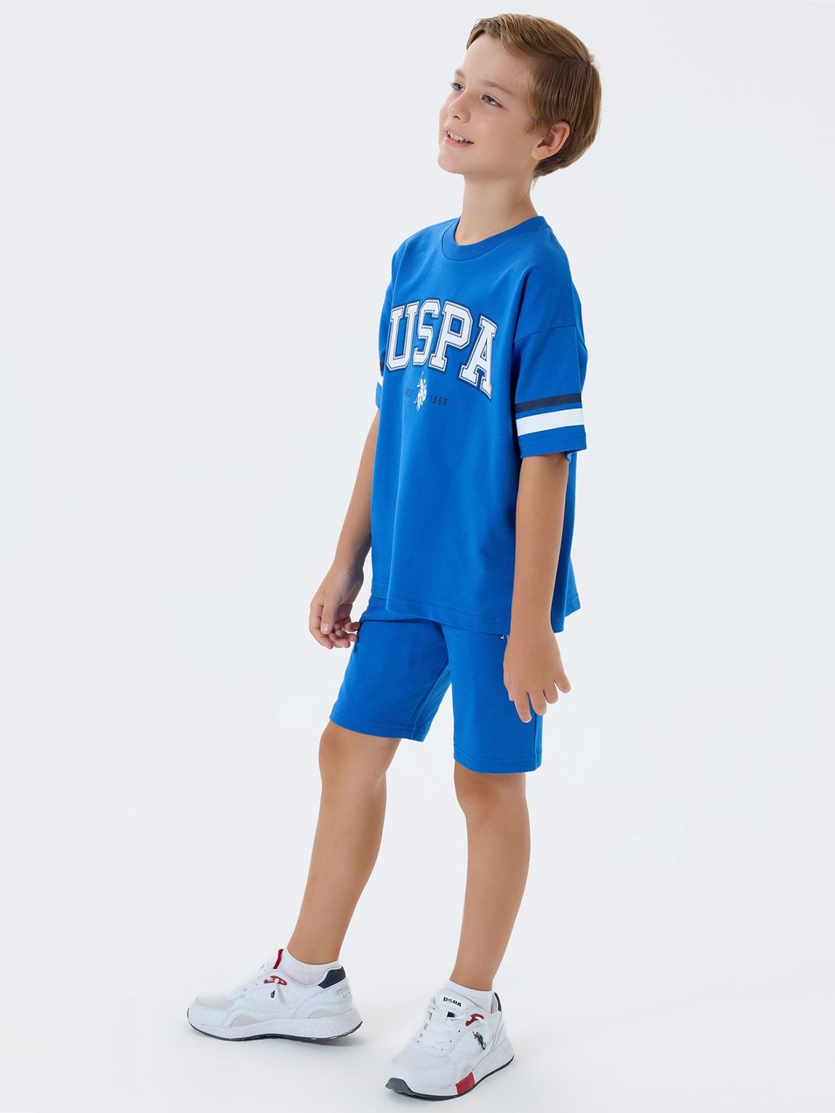 U.S. Polo Assn Kids 4-7 Yaş Takım - Mavi