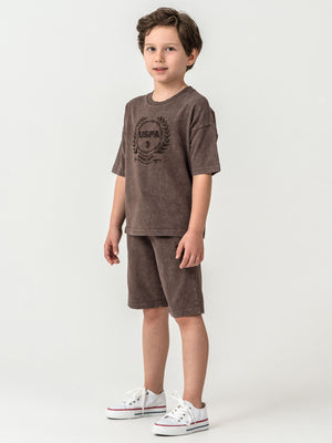 U.S. Polo Assn Kids 4-7 Yaş Takım - Kahverengi