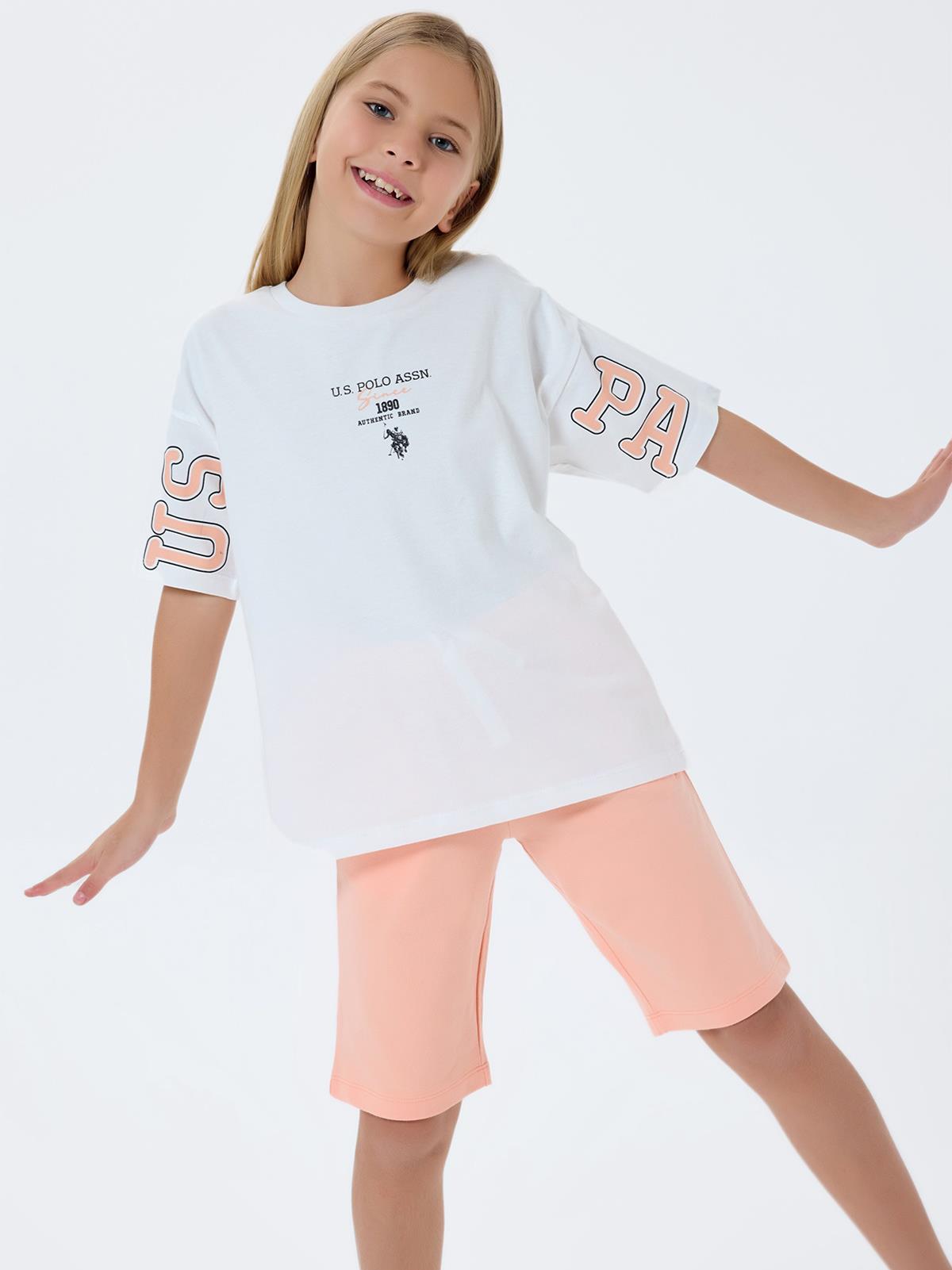U.S. Polo Assn Kids 4-7 Yaş Takım - Beyaz