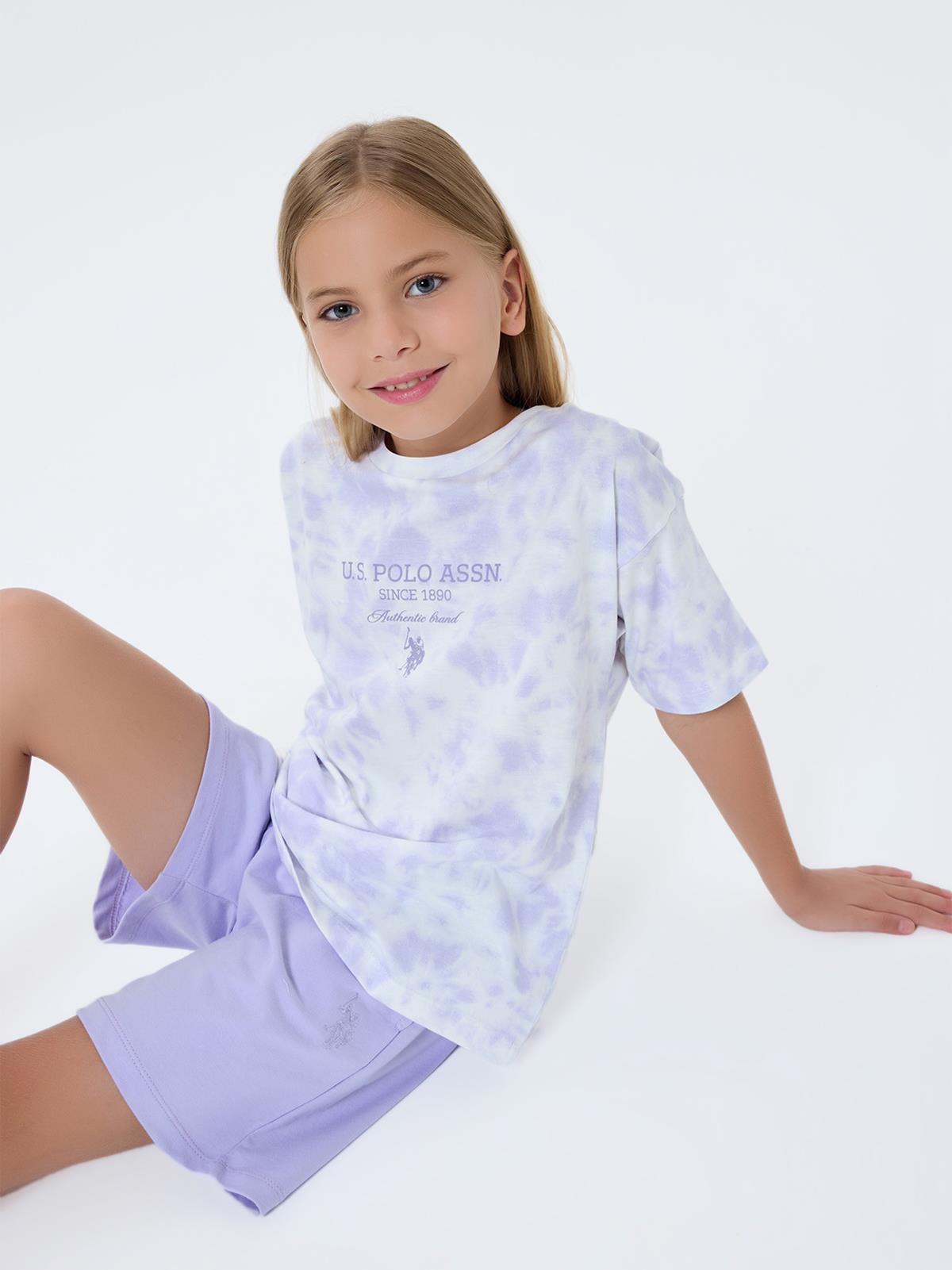 U.S. Polo Assn Kids 9-14 Yaş Takım - Lila