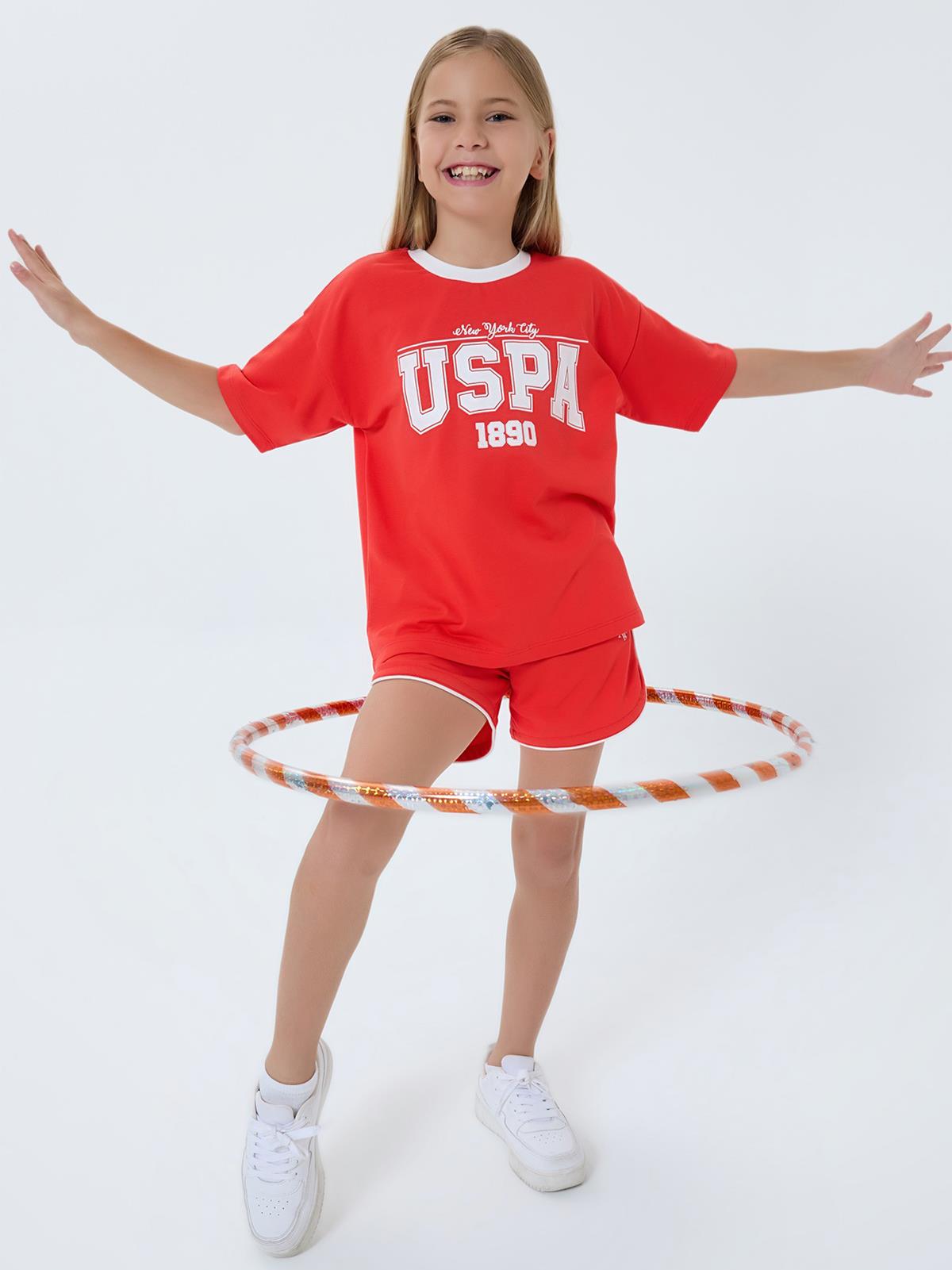 U.S. Polo Assn Kids 4-7 Yaş Takım - Kırmızı