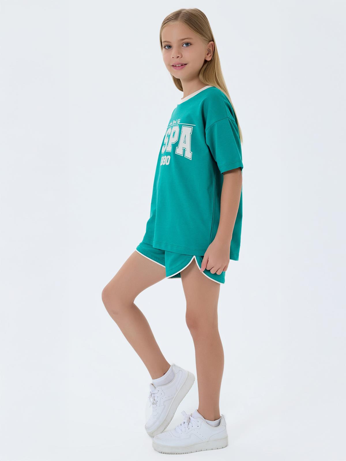 U.S. Polo Assn Kids 9-14 Yaş Takım - Yeşil